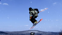Photo of skier in air